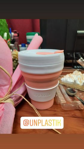 Cinthia N. review of Taza plegable 475ml